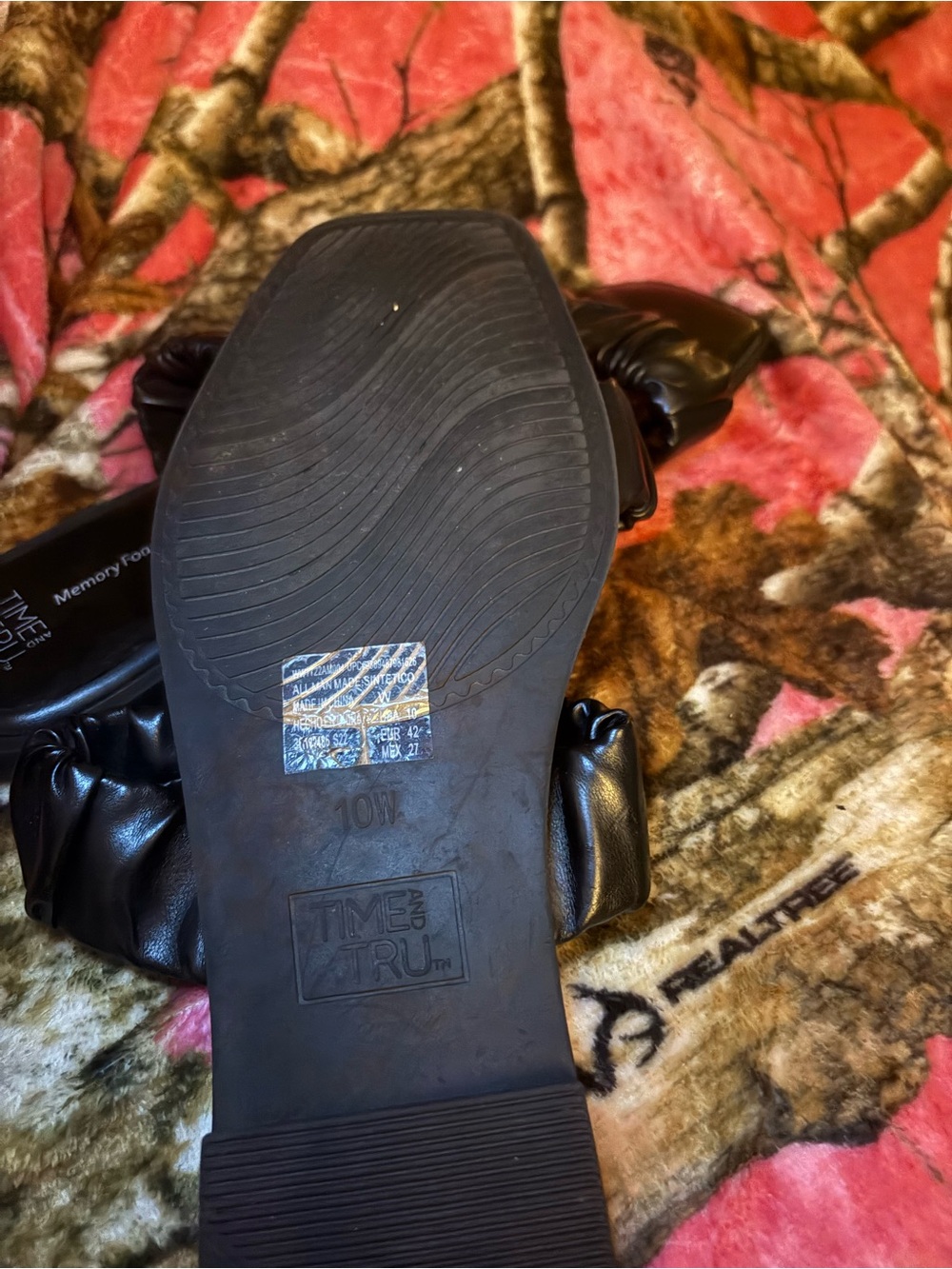 Time and Tru Black Women's Slip-On Loafers